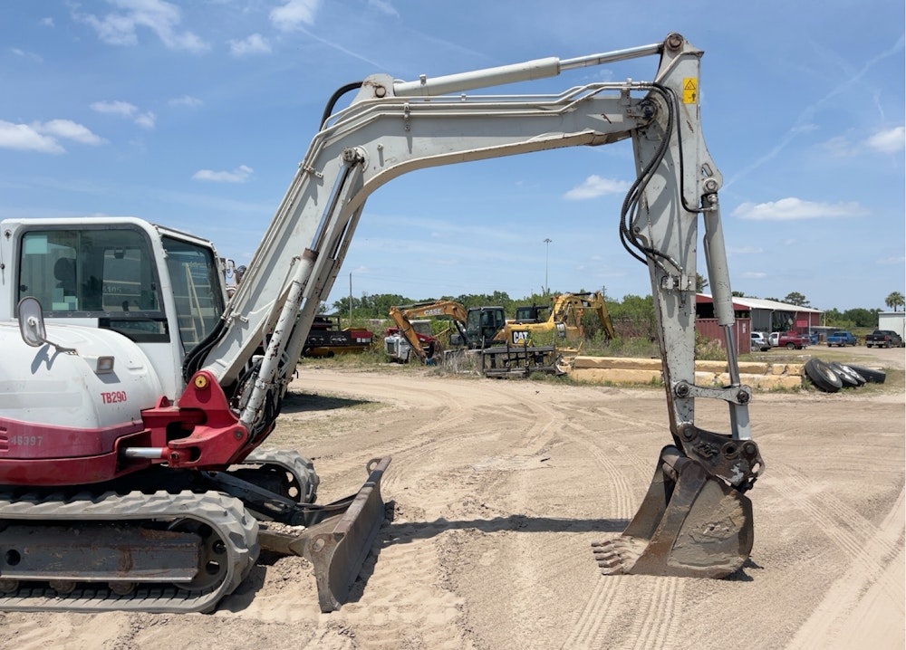 2017 TAKEUCHI TB290 HYDRAULIC MINI EXCAVATOR BACKHOE AC CAB AUX - Inventory #74289 - Image 2