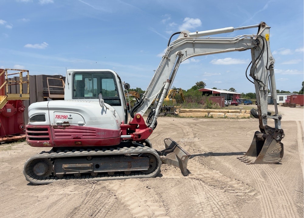 2017 TAKEUCHI TB290 HYDRAULIC MINI EXCAVATOR BACKHOE AC CAB AUX - Inventory #74289 - Image 3