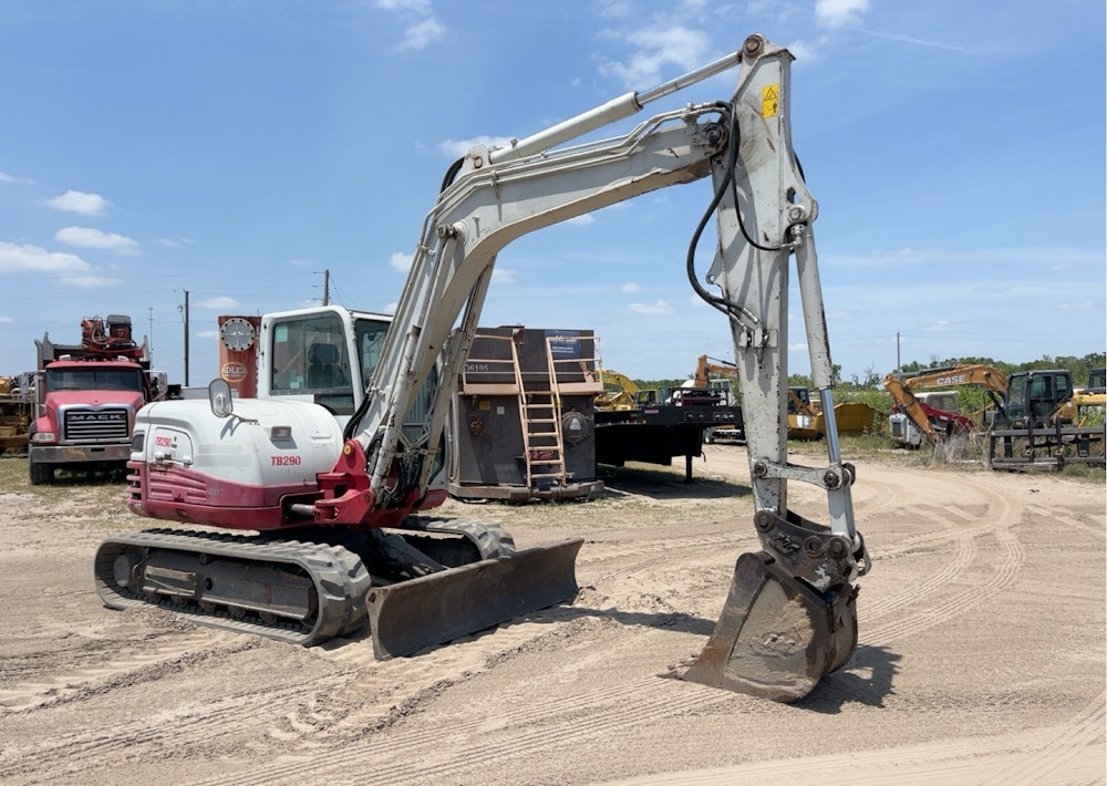2017 TAKEUCHI TB290 HYDRAULIC MINI EXCAVATOR BACKHOE AC CAB AUX - Inventory #74289