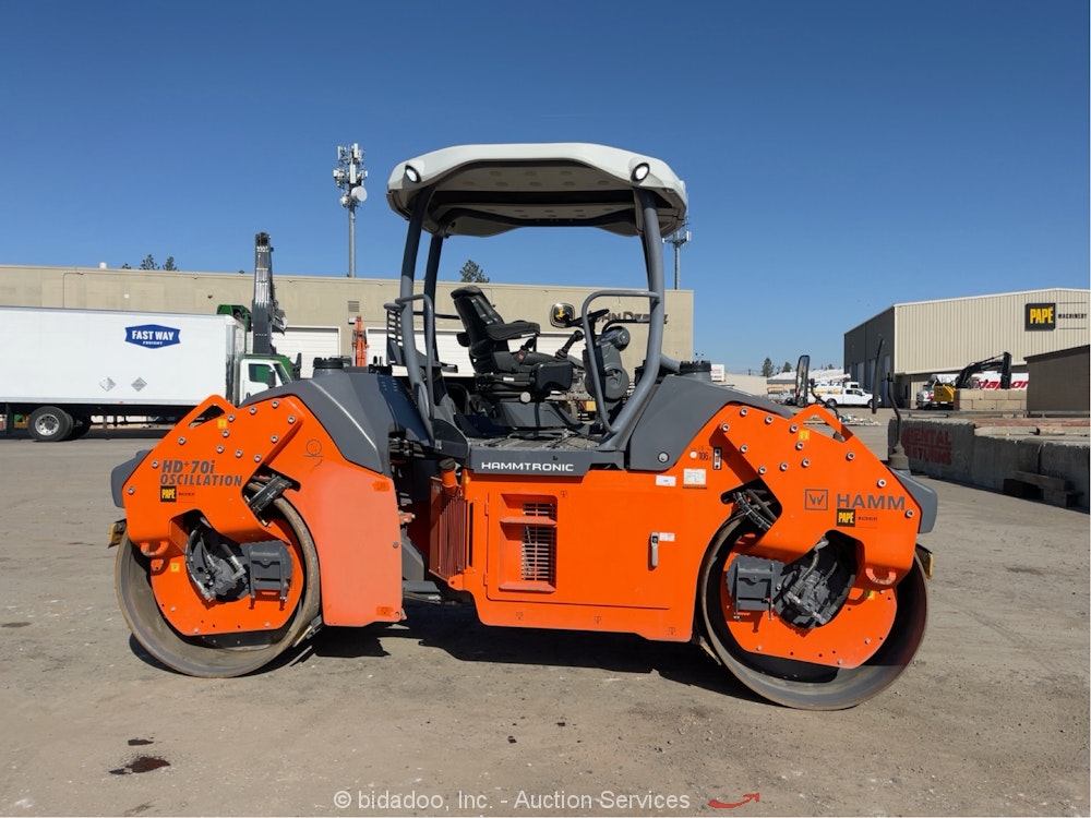 2018 HAMM HD+70I VO TANDEM SMOOTH DOUBLE DRUM ROLLER VIBRATORY COMPACTOR - Inventory #20986 - Image 16