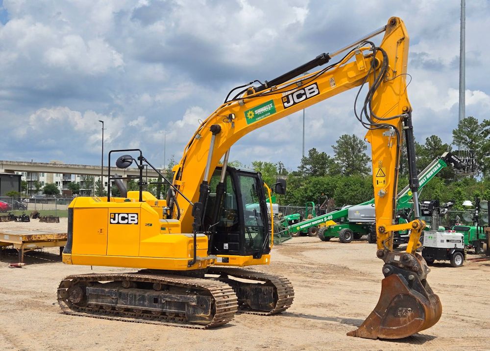 2021 JCB 150X LC HYDRAULIC EXCAVATOR CAB TRACKHOE AC CAB DIESEL AUX - Inventory #93075