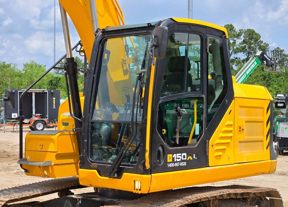 2021 JCB 150X LC HYDRAULIC EXCAVATOR CAB TRACKHOE AC CAB DIESEL AUX - Inventory #93075 - Image 3