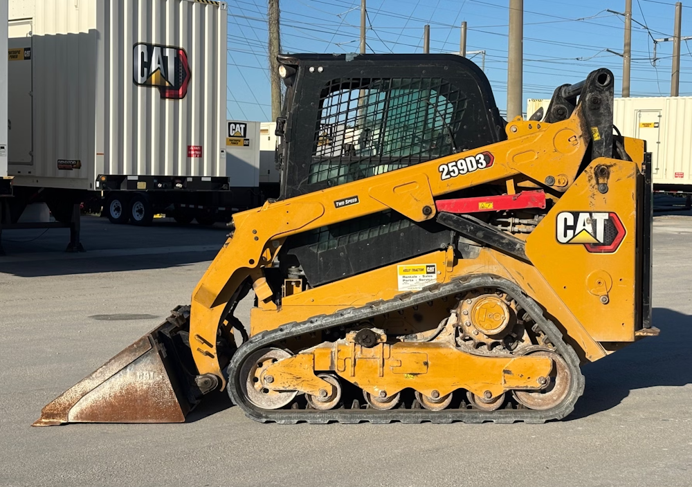 2020 CATERPILLAR 259D3 SKID STEER TRACK LOADER CRAWLER AC CAB HYD QC - Inventory #10800