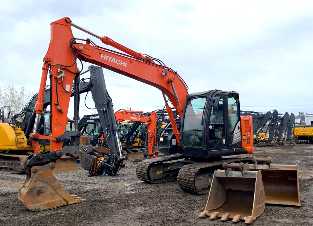 2016 HITACHI ZX135US-5N EXCAVATOR TRACKHOE CAB AUX HYD THUMB QC - Inventory #47628 - Image 2