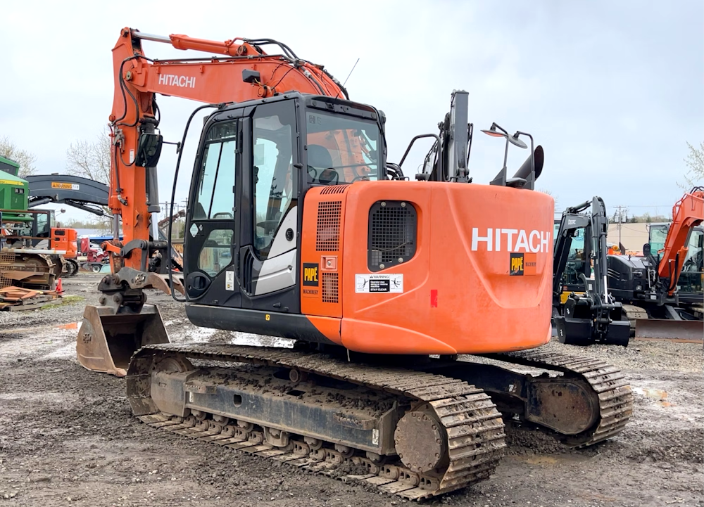 2016 HITACHI ZX135US-5N EXCAVATOR TRACKHOE CAB AUX HYD THUMB QC - Inventory #47628 - Image 5