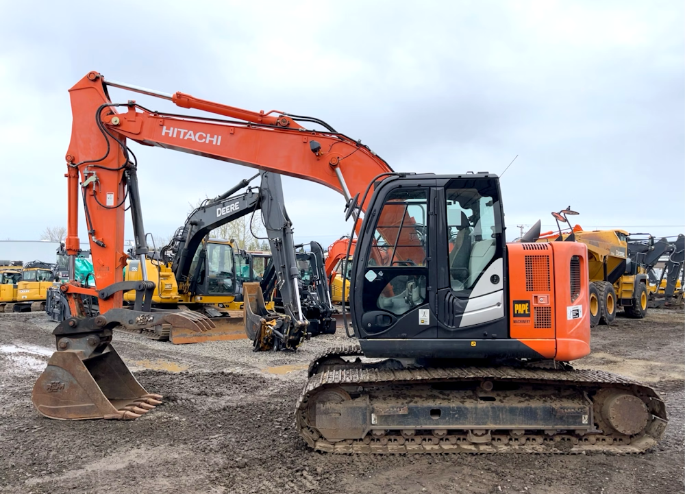 2016 HITACHI ZX135US-5N EXCAVATOR TRACKHOE CAB AUX HYD THUMB QC - Inventory #47628 - Image 7