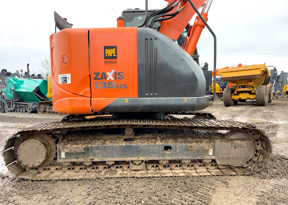 2016 HITACHI ZX135US-5N EXCAVATOR TRACKHOE CAB AUX HYD THUMB QC - Inventory #47628 - Image 8