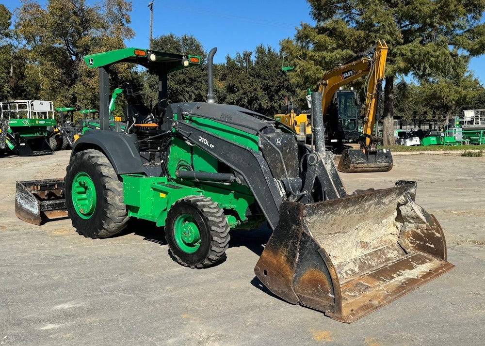 2019 JOHN DEERE 210LEP 4WD SKIP LOADER BOX SCRAPER TRACTOR 4 IN 1 BUCKET - Inventory #84301 - Image 2