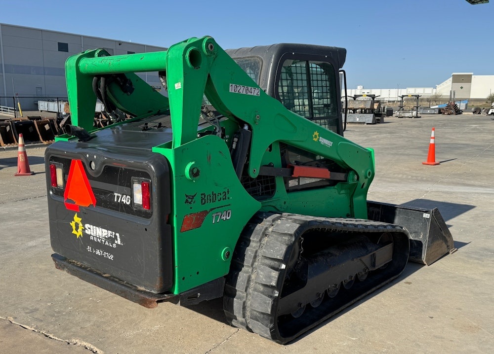 2020 BOBCAT T740 SKID STEER TRACK LOADER AC CAB AUX HYD BUCKET - Inventory #41560 - Image 4