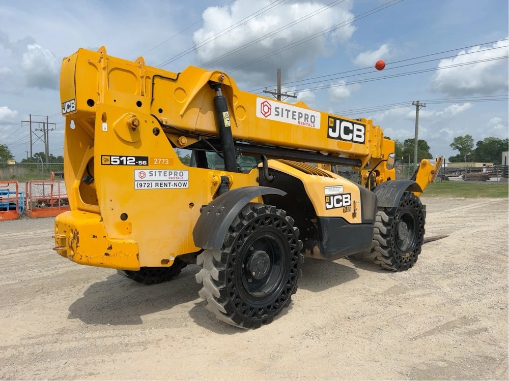 2017 JCB 512-56 56' 12000 LBS TELESCOPIC REACH FORKLIFT CAB TELEHANDLER - Inventory #62037 - Image 2