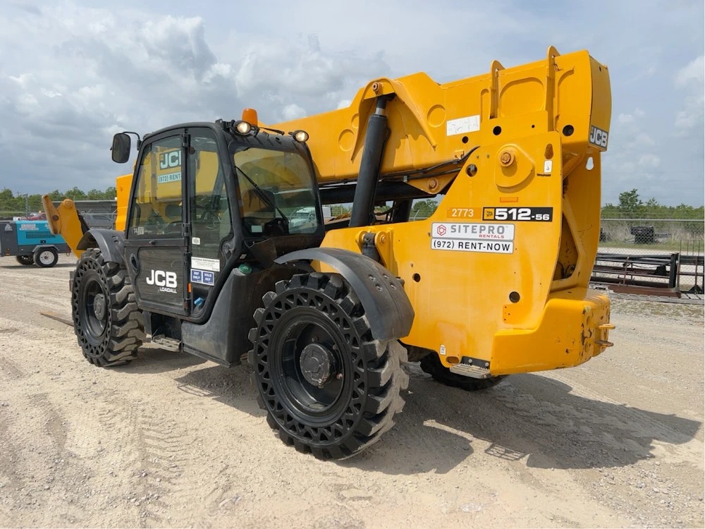2017 JCB 512-56 56' 12000 LBS TELESCOPIC REACH FORKLIFT CAB TELEHANDLER - Inventory #62037 - Image 4