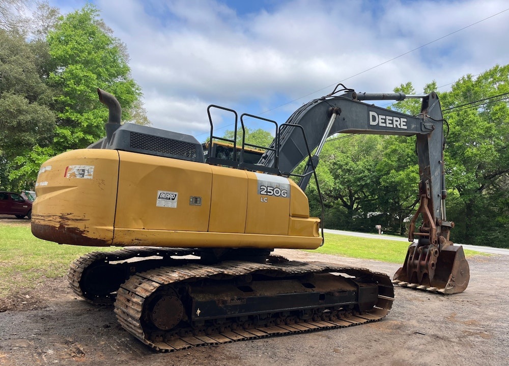 2014 JOHN DEERE 250G HYDRAULIC EXCAVATOR TRACKHOE BACKHOE AC CAB THUMB - Inventory #93625 - Image 2