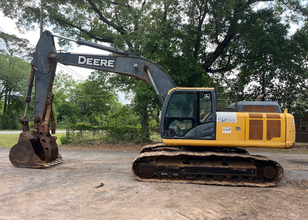 2014 JOHN DEERE 250G HYDRAULIC EXCAVATOR TRACKHOE BACKHOE AC CAB THUMB - Inventory #93625